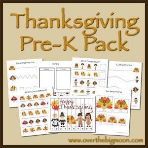 ThanksgivingButton Pre K Packs