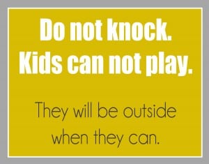 DO NOT KNOCK! DO NOT KNOCK yellow 300x235 DO NOT KNOCK!