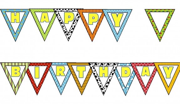 Toy Story Party Printables BuntingPreview 575x334 Toy Story Party Printables