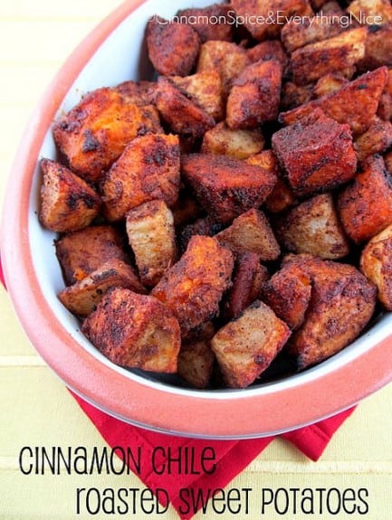 Cinnamon Chile Roasted Sweet Potatoes 433x575 This Weeks Menu and Pinterest Interests 5.5.12