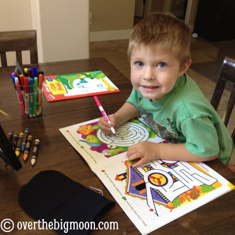 Boys 13th Birthday Party Ideas on Nathan Working In His Maze Book And His Letters Book