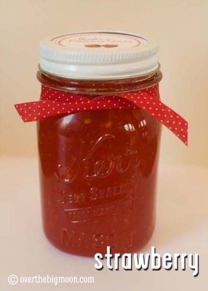 DSC 0009 410x575 Blushing Peach Jam Recipe plus Free Jar Printable