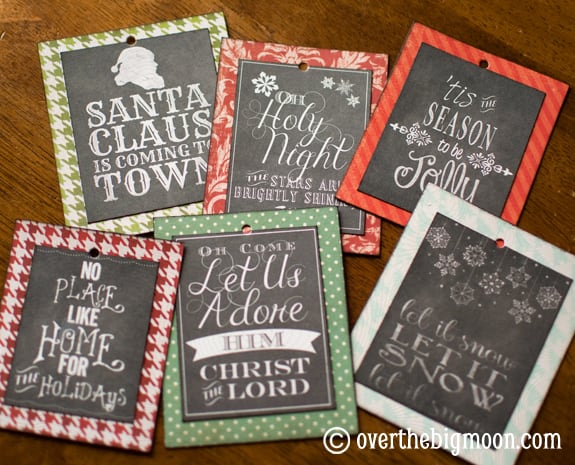 Turn Free Printables into Ornaments + a Round up of Free Chalkboard Printables! DSC 0762 Turn Free Printables into Ornaments + a Round up of Free Chalkboard Printables!