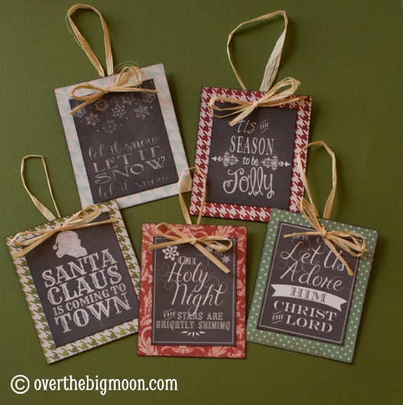 Turn Free Printables into Ornaments + a Round up of Free Chalkboard Printables! DSC 0773 Turn Free Printables into Ornaments + a Round up of Free Chalkboard Printables!