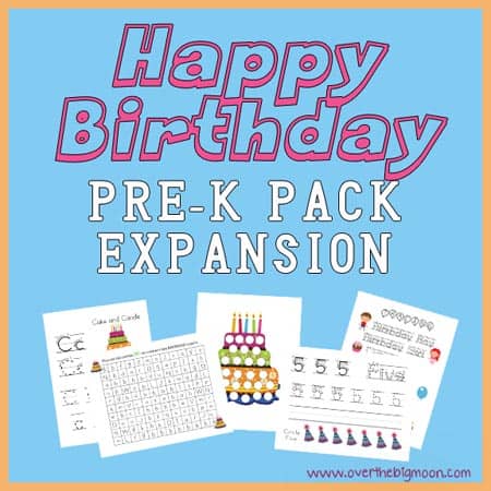 Happy Birthday Pre K Pack Expansion HappyBdayExpansionButton Happy Birthday Pre K Pack Expansion