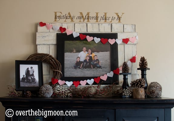 Valentines Decor and Felt Hearts Banner Valentines decor10 Valentines Decor and Felt Hearts Banner
