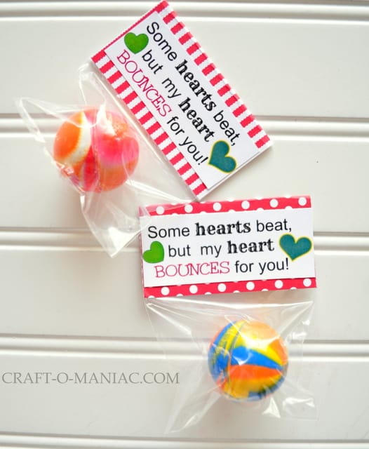 10 Fantastic Candy Free Valentines and Menu for this Week 2.2.12 bouncyballvalentinelove 10 Fantastic Candy Free Valentines and Menu for this Week 2.2.12