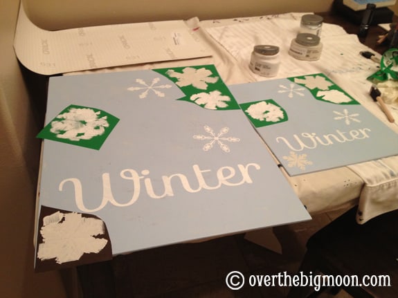 Winter Free Printable painting Winter Free Printable