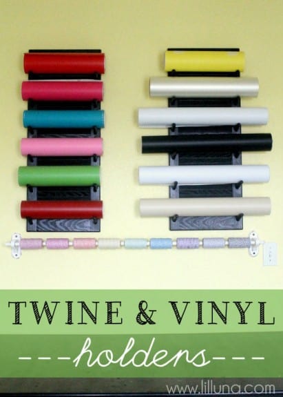 Menus this Week and Pinterests Interests 2.9.13 Twine and Vinyl Holders for the Craft Room. LOVE these. Tutorial on lilluna.com 411x575 Menus this Week and Pinterests Interests 2.9.13