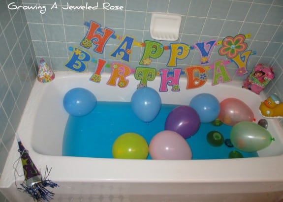 Fun Kids Birthday Traditions bath15 575x411 Fun Kids Birthday Traditions
