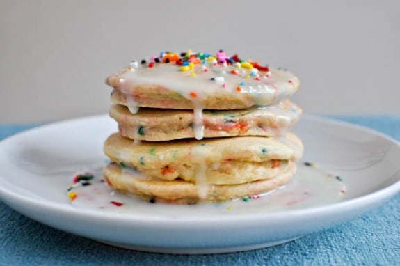 Fun Kids Birthday Traditions cakepancakes 7 575x382 Fun Kids Birthday Traditions