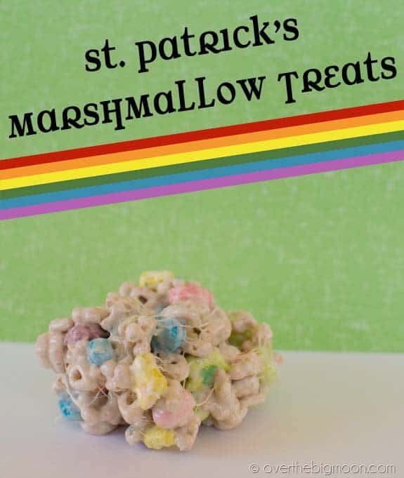 st pats button thumb St Patricks Marshmallow Treats!