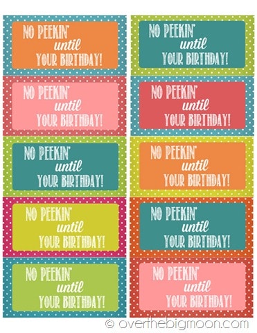 no peekin thumb Birthday Stickers