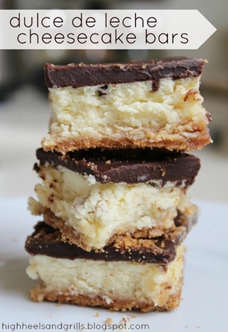 Dulce de leche cheesecake bars labeled thumb Menus this Week and Pinterest Interests 5.4.13