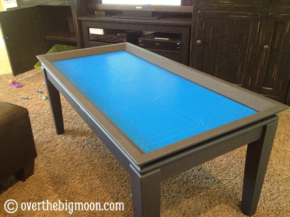 Coffee Table to Lego Table Makeover finishedtable Coffee Table to Lego Table Makeover