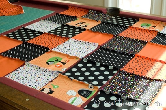 Simplified Rag Blanket with Fleece Backing rag blanket3 thumb Simplified Rag Blanket with Fleece Backing