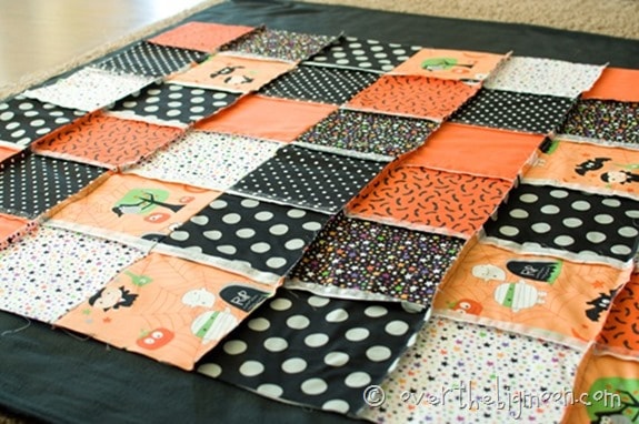 Simplified Rag Blanket with Fleece Backing rag blanket7 thumb Simplified Rag Blanket with Fleece Backing