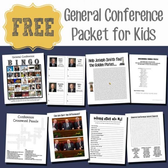 General Conference Packet for School Age Kids