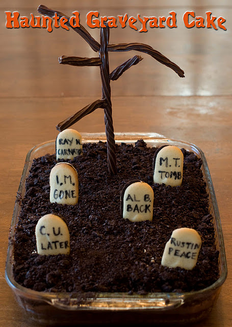 DSC 0232%2Bcopy Cooking with Kids   Haunted Graveyard Cake