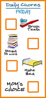 Pre K Chore Charts Friday Pre K Chore Charts