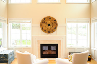 oversized wall clock wooden cable spool Our Menus this Week and Pinterests Interests