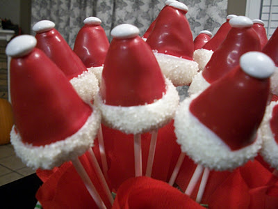  Peppermint Kiss Sugar Cookies and Santa Hat Cake Pops   Guest Post by Kinnas Kreations