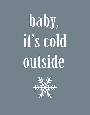 Winter Mantle + Free Printable cold%2Boutside%2B11x14 Winter Mantle + Free Printable