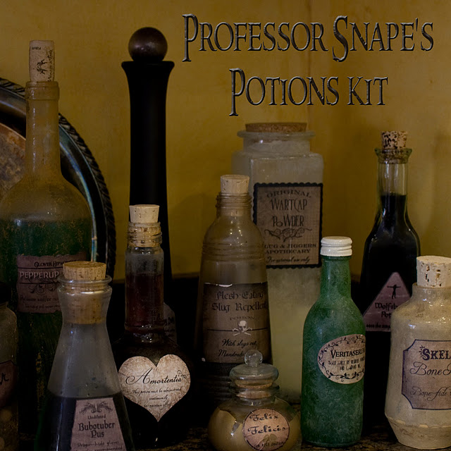 Untitled 1 Halloween Decor: Harry Potter Potion Bottles