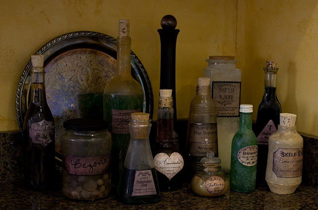 Halloween Decor: Harry Potter Potion Bottles DSC 9938 Halloween Decor: Harry Potter Potion Bottles