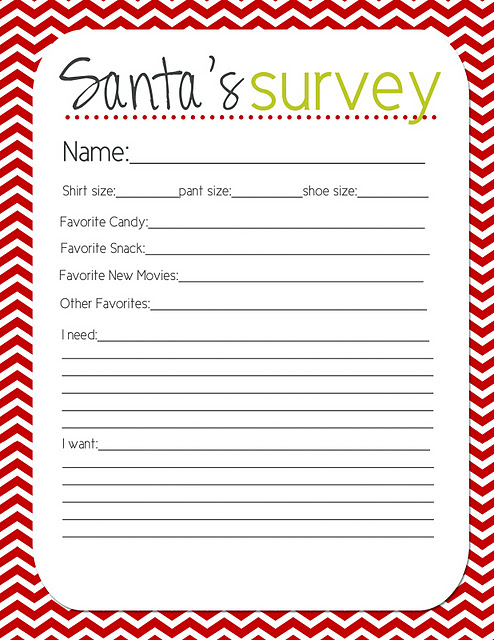 SSS%2Bcopy Santas Survey Free Printable [Guest Post by Stefanie@Lovely Little Snippets]
