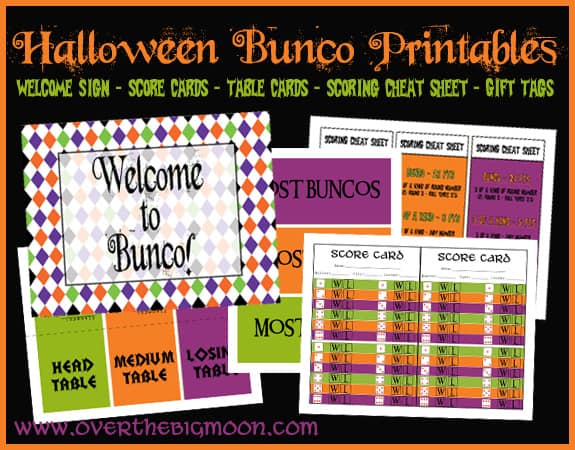 HallBuncoButton Halloween Bunco Printables