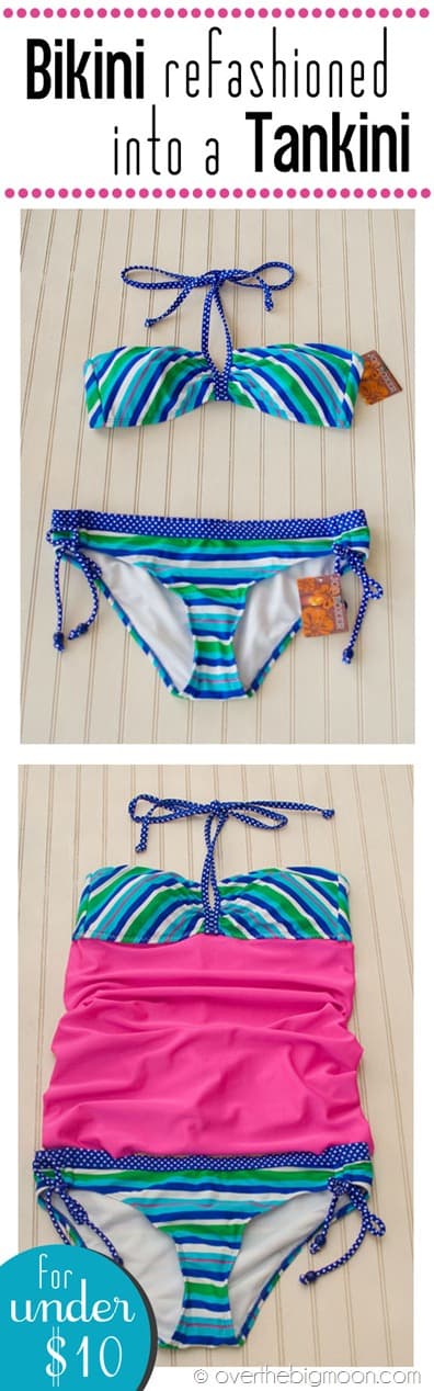 bikini button thumb Turn a Bikini into a Tankini for under $10!