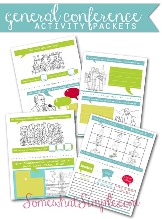 General Conference Printables and Ideas for Kids - Over the Big Moon